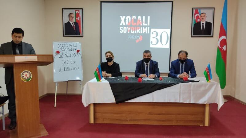 LDU nəzdində Sosial və Aqrar–Texnoloji Kollecdə Xocalı soyqırımının 30–cu ildönümü keçirildi.
